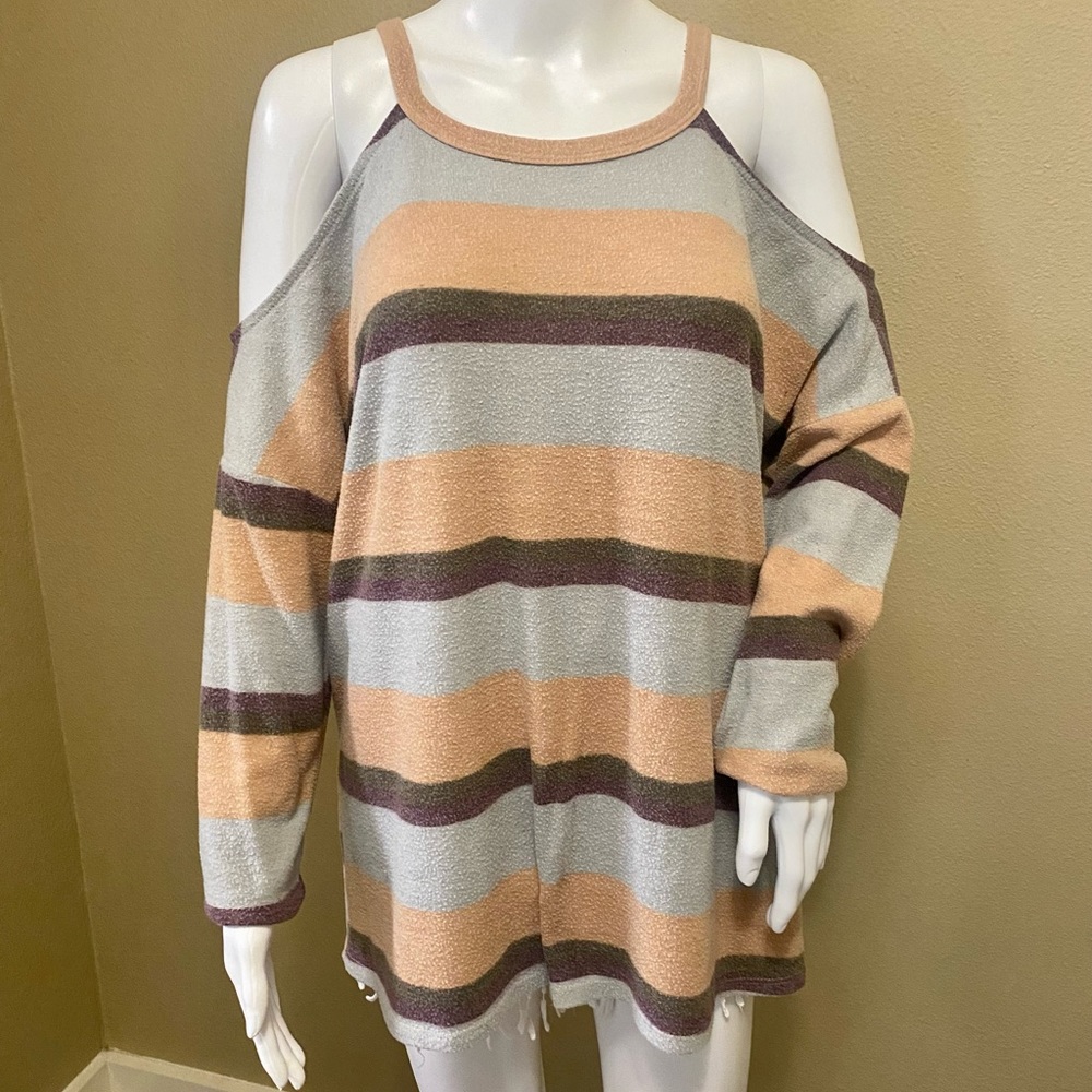 143 Story Cold Shoulder Sweater